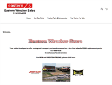 Tablet Screenshot of easternwreckerstore.com